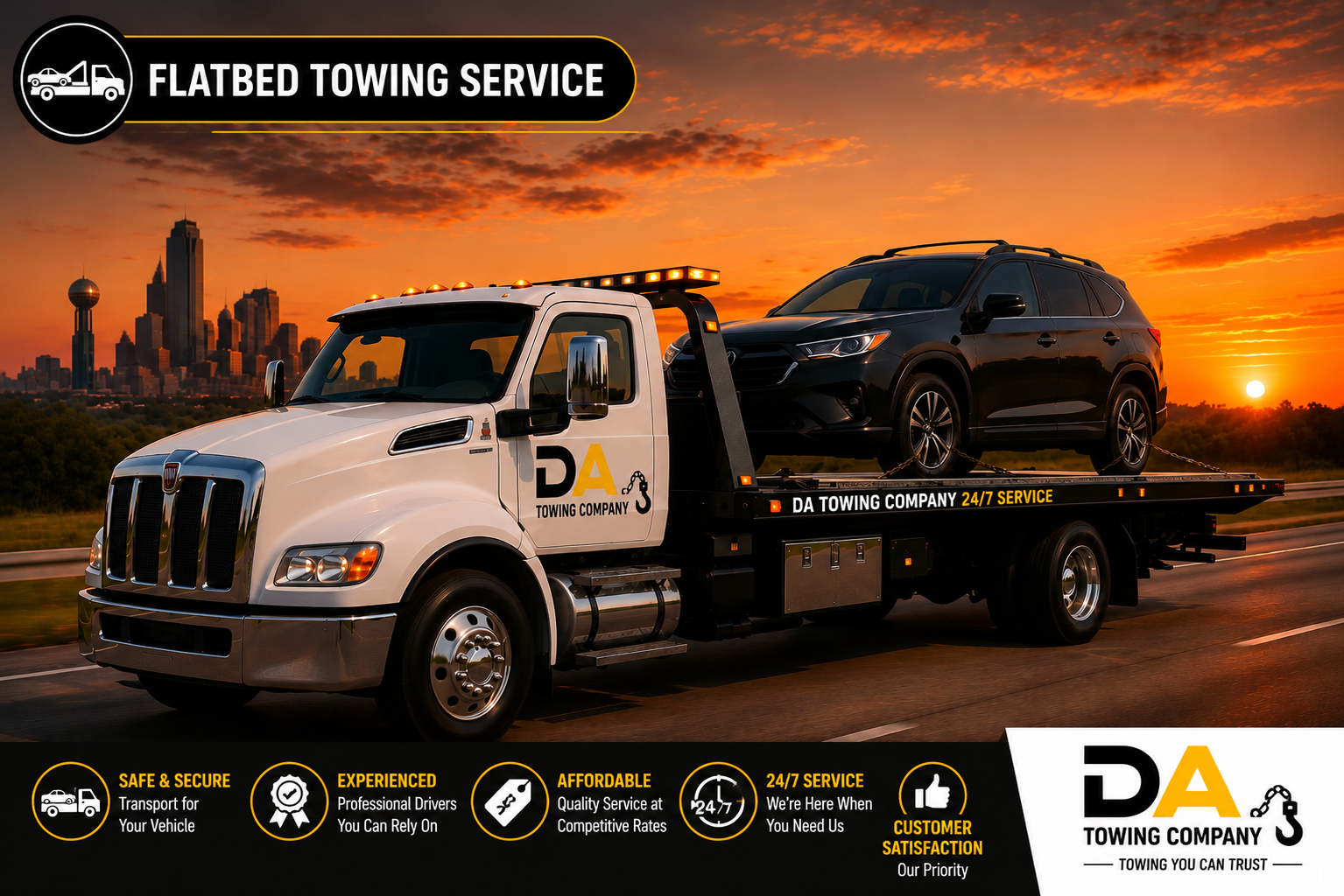 Flatbed Towing Service DFW Tx