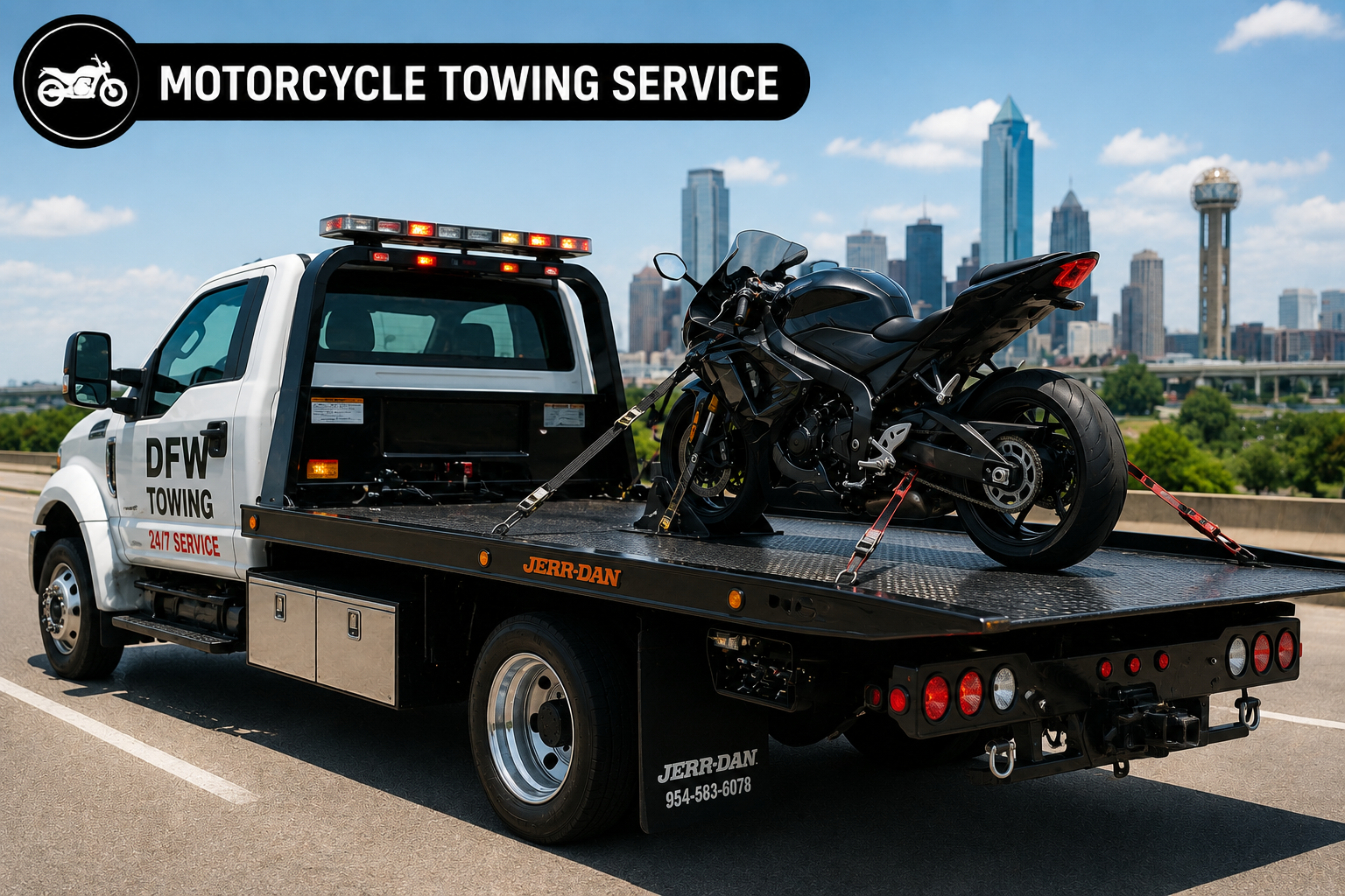 Motorcycle Towing Service DFW TX