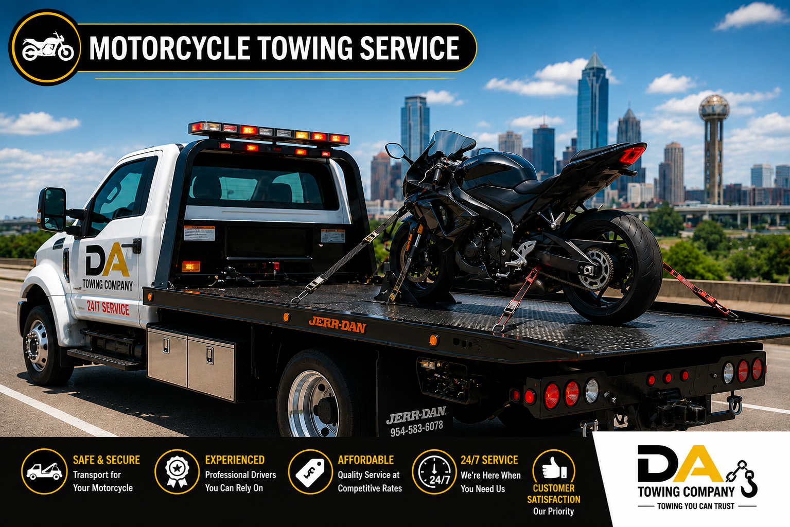Motorcycle Towing Service DFW TX