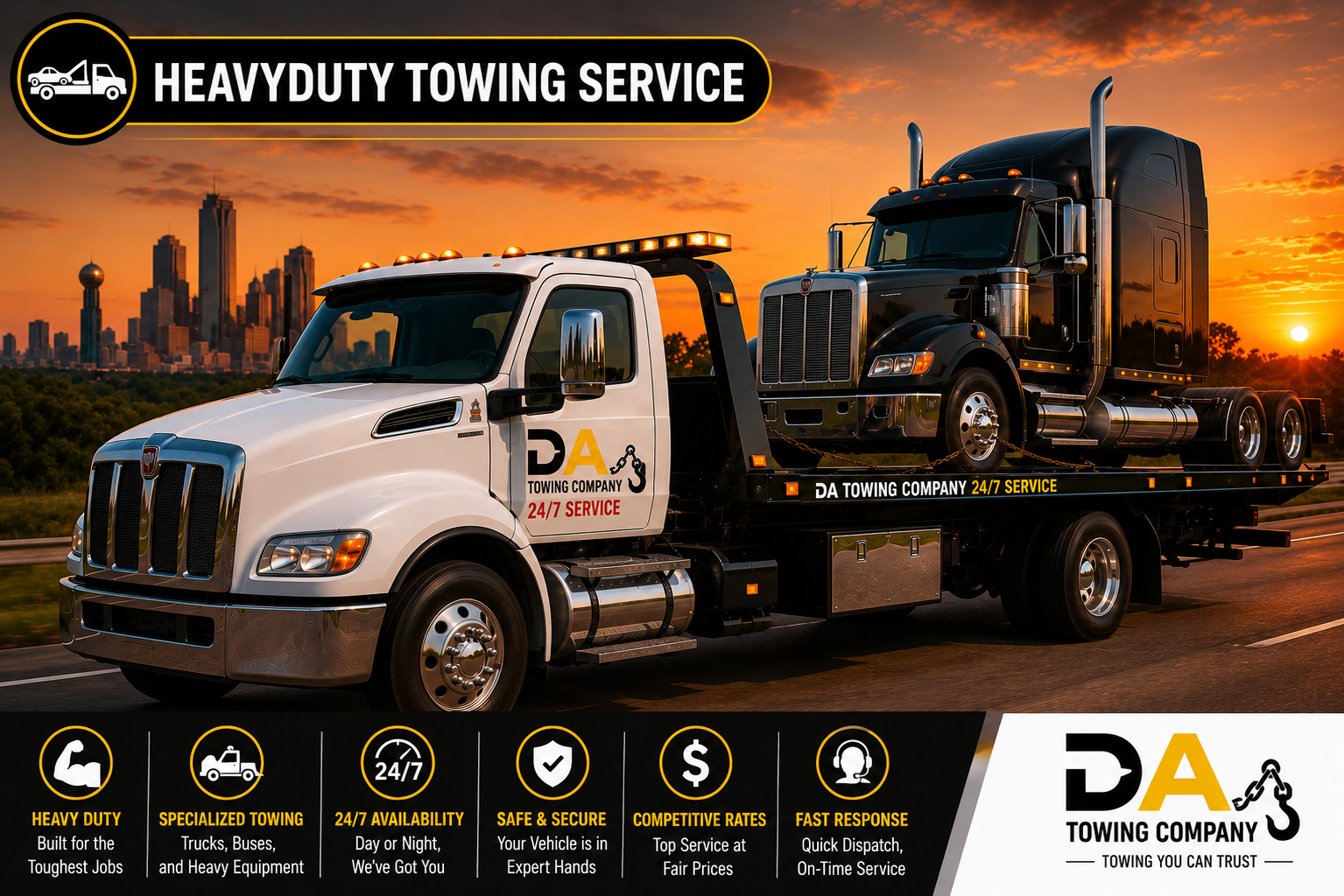 Heavyduty towing Service DFW TX