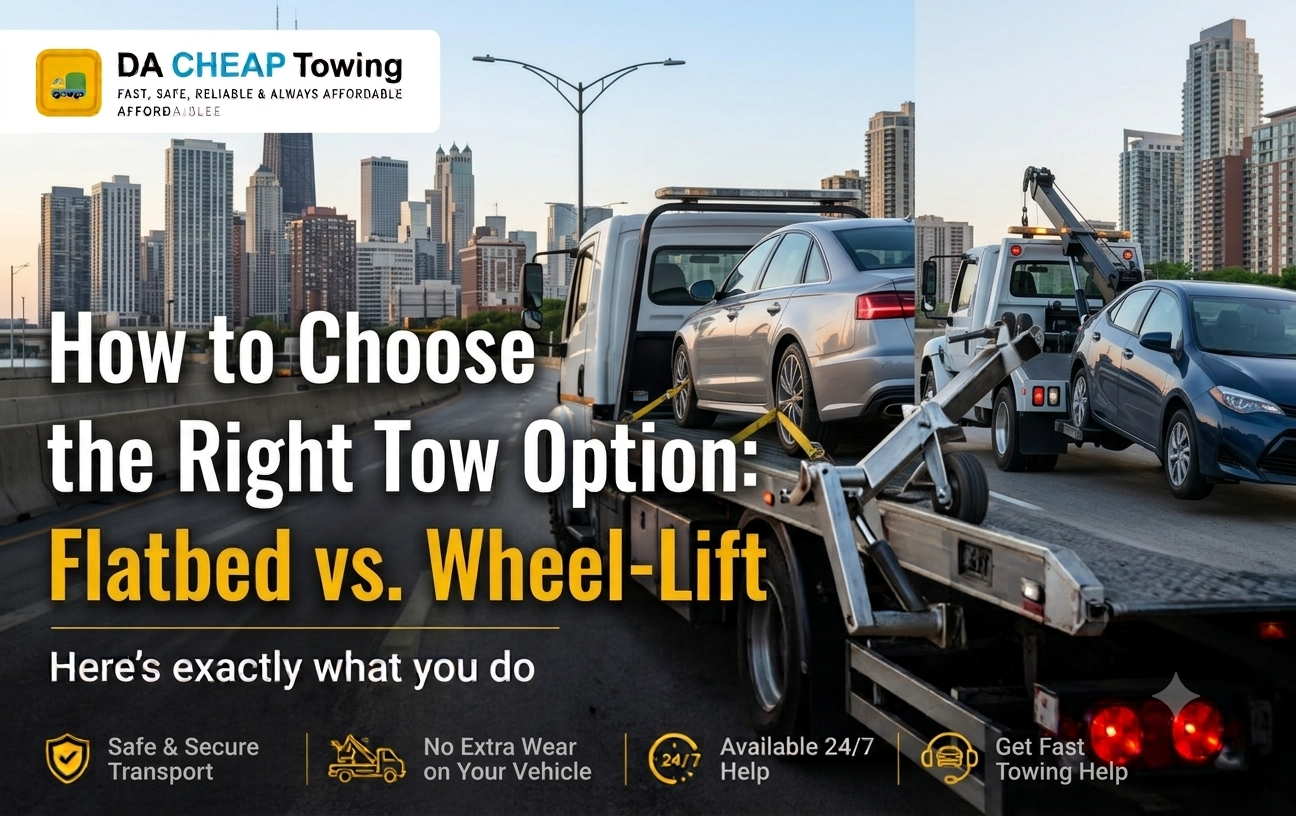 How to Choose the Right Tow Option: Flatbed vs. Wheel-Lift