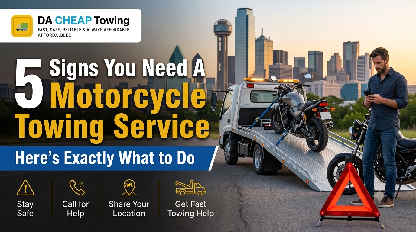 5 Signs You Need A Motorcycle Towing Service