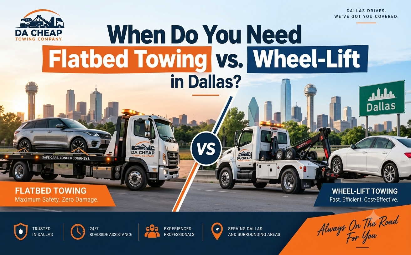 Flatbed vs Standard Truck Towing in Dallas: Which One Do You Need?