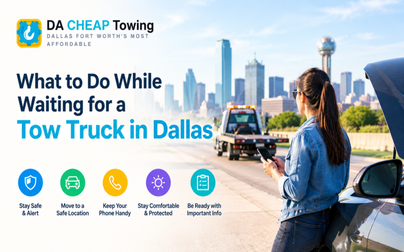 What to Do While Waiting for a Tow Truck in Dallas